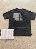 Pierced with a Lance engraved back print with Bible open to Isaiah 53, flat lay